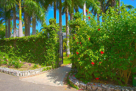 back entrance to our suite